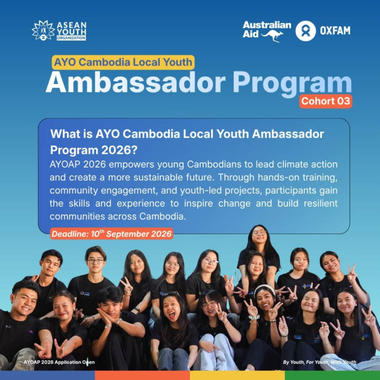 AYO Cambodia Local Youth Ambassador Program Cohort 03 – Copy